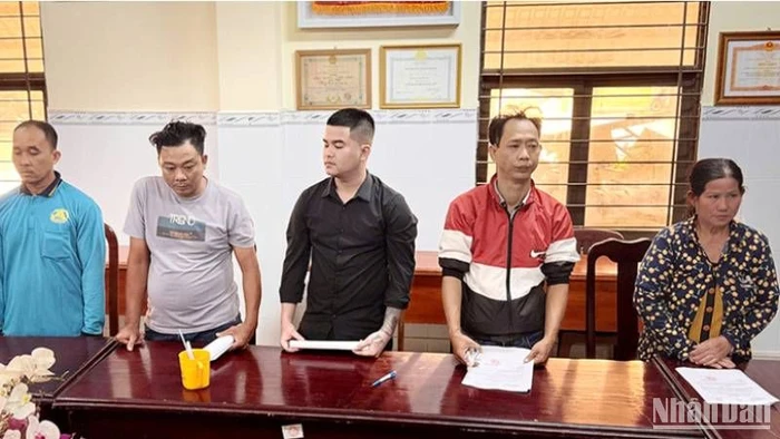 Các đối tượng liên quan trong vụ án.