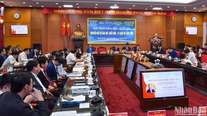 Hội thảo khoa học “Chuyển đổi số báo chí, xuất bản-Lý luận và thực tiễn” nhận được sự quan tâm của các lãnh đạo, quản lý báo chí và các cơ quan báo chí.