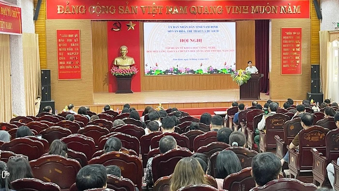 Quang cảnh hội nghị tập huấn.