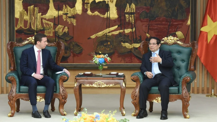 Thủ tướng Phạm Minh Chính tiếp ông Jefferey Perlman, Tổng Giám đốc Tập đoàn Warburg Pincus của Hoa Kỳ.