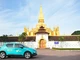 Xe taxi điện của hãng Xanh SM mới ra mắt tại thị trường Lào. (Ảnh: Xanh SM)