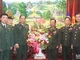 Đoàn công tác của Bộ Quốc phòng Việt Nam chúc mừng 75 năm Ngày thành lập Quân đội nhân dân Lào. (Ảnh: Hải Tiến)
