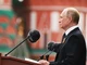 Tổng thống Putin phát biểu tại Lễ duyệt binh Chiến thắng ở Quảng trường Đỏ. (Ảnh: RBK)