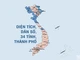 [Infographic] Diện tích, dân số của 34 tỉnh, thành phố sau sáp nhập