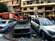 Hiện trường vụ không kích nhằm vào vùng ngoại ô phía nam Beirut, Liban. (Ảnh REUTERS)