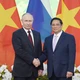 Thủ tướng Phạm Minh Chính và Tổng thống Liên bang Nga Vladimir Putin. (Ảnh: Trần Hải)