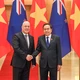 Chủ tịch Quốc hội Trần Thanh Mẫn và Thủ tướng New Zealand Christopher Luxon. (Ảnh Duy Linh)