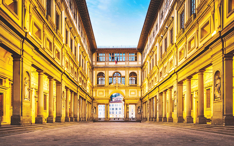 Phòng trưng bày Uffizi - điểm đến không thể bỏ qua với mọi tín đồ của nghệ thuật Phục Hưng.