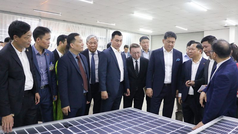 Tổng thống Mông Cổ thăm, làm việc tại Khu công nghiệp Lương Sơn, Hòa Bình ảnh 1