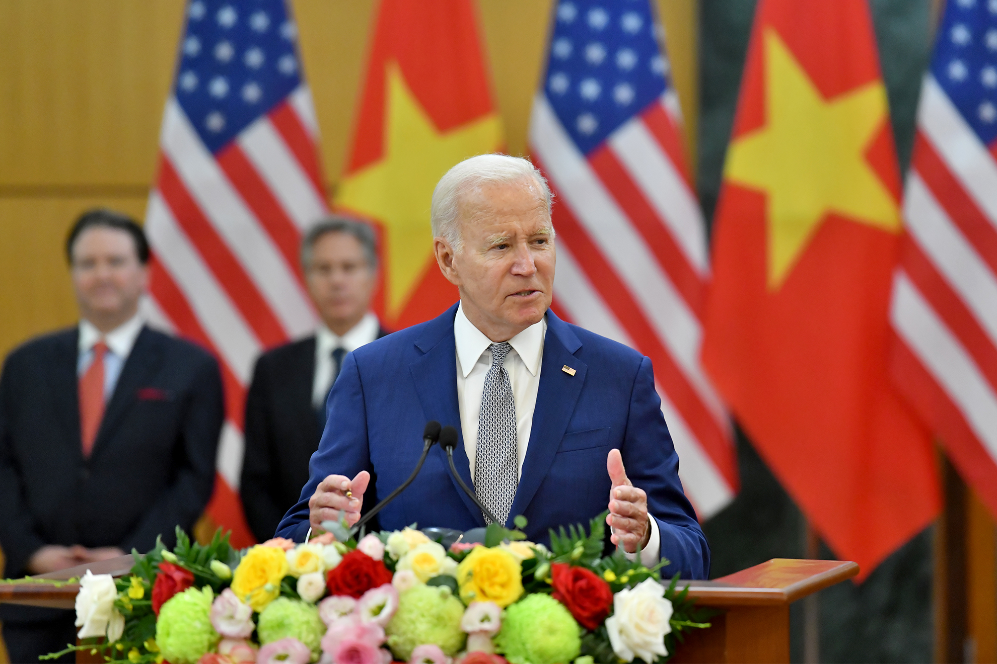 Phát biểu của Tổng thống Joe Biden với báo chí sau hội đàm với Tổng Bí thư  Nguyễn Phú Trọng
