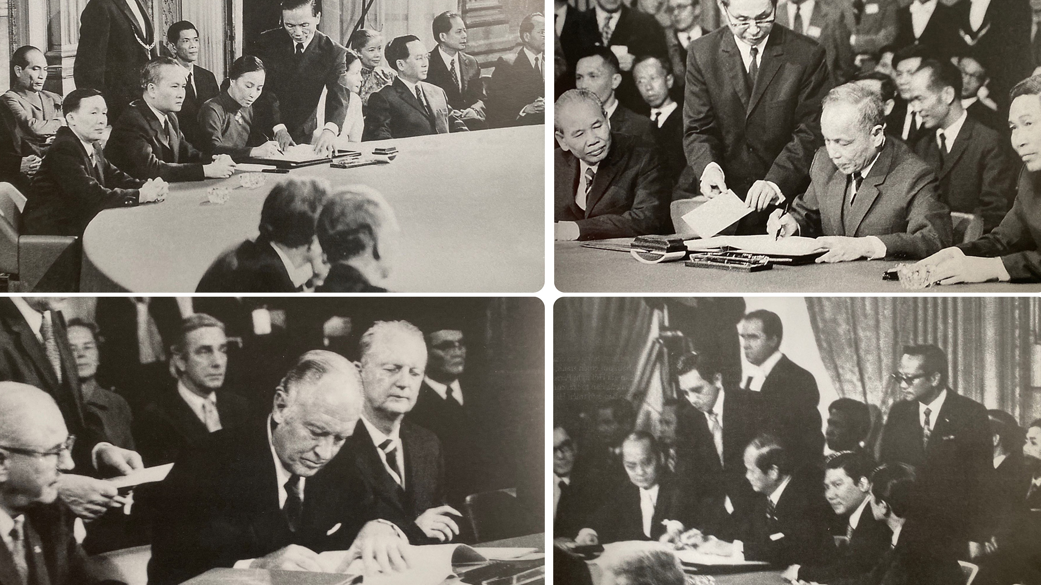 [Ảnh] Lễ ký kết chính thức Hiệp định Paris 1973
