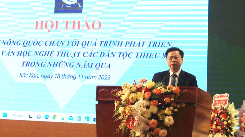 Nhà thơ Nông Quốc Chấn với văn hóa, văn học nghệ thuật các dân tộc thiểu số ảnh 1