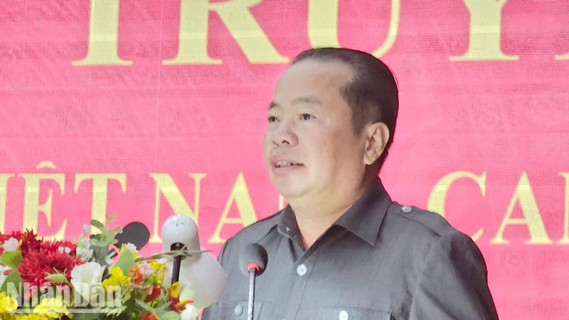 Đẩy mạnh tuyên truyền công tác biên giới Việt Nam-Campuchia ảnh 2