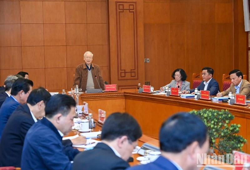 Tổng Bí thư Nguyễn Phú Trọng chủ trì họp Thường trực Ban Chỉ đạo Trung ương về phòng, chống tham nhũng, tiêu cực ảnh 4
