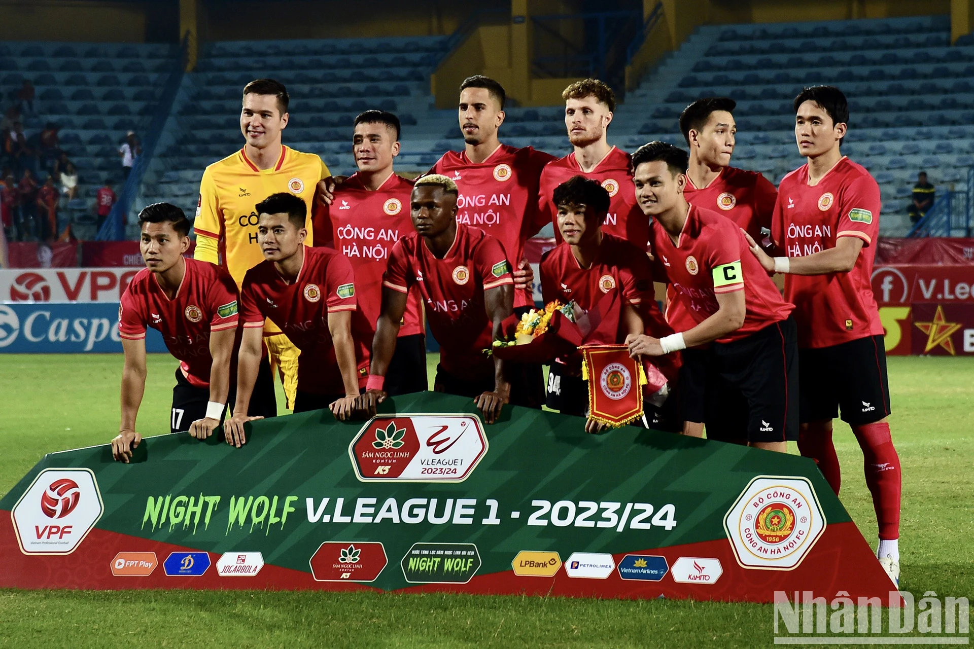 [Ảnh] Công an Hà Nội hòa Bình Định ở trận ra quân V-League ảnh 3