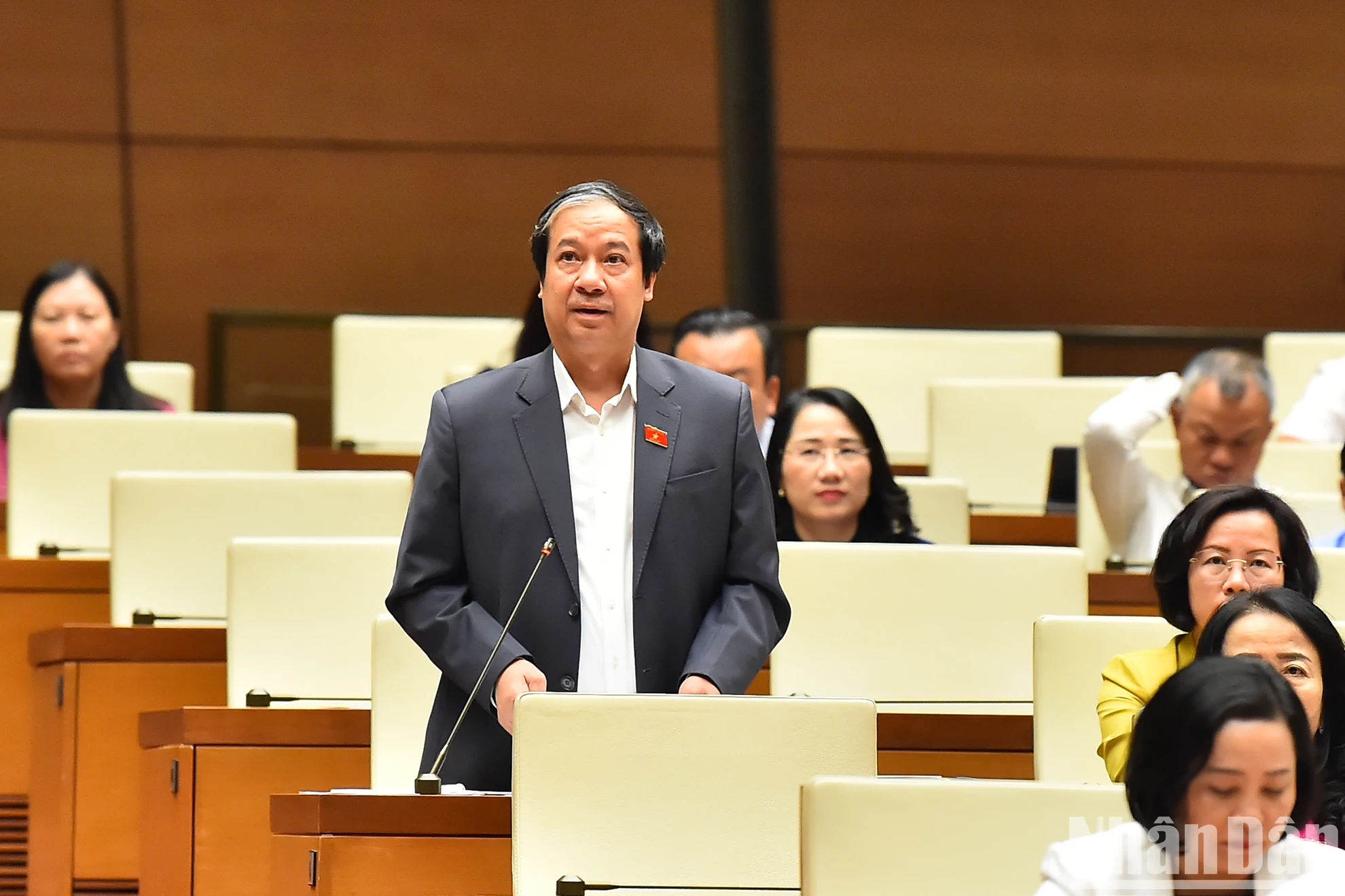 [Ảnh] Tổng Bí thư Nguyễn Phú Trọng dự phiên thảo luận của Quốc hội về tình hình phát triển kinh tế-xã hội ảnh 8