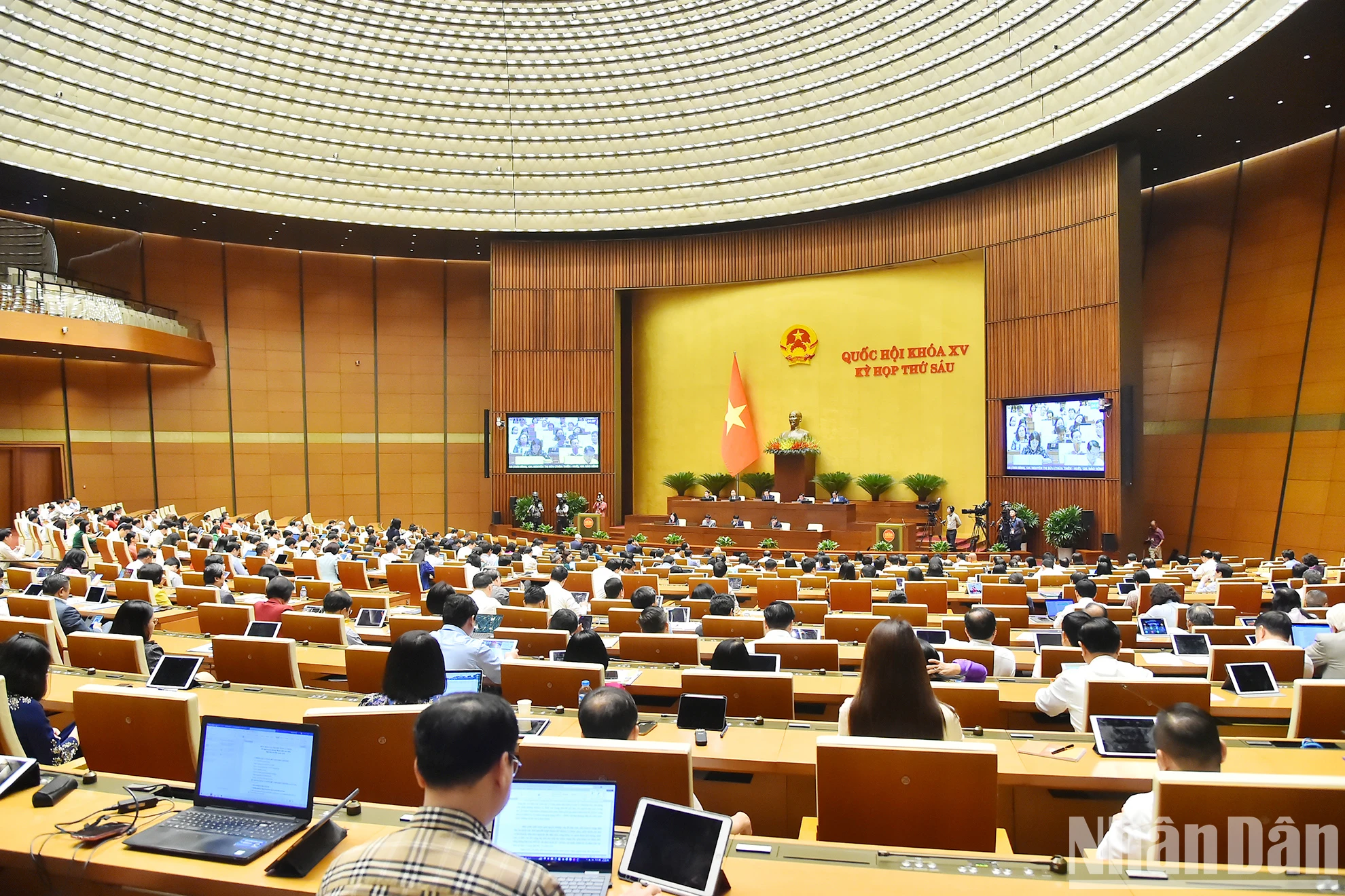 [Ảnh] Tổng Bí thư Nguyễn Phú Trọng dự phiên thảo luận của Quốc hội về tình hình phát triển kinh tế-xã hội ảnh 10