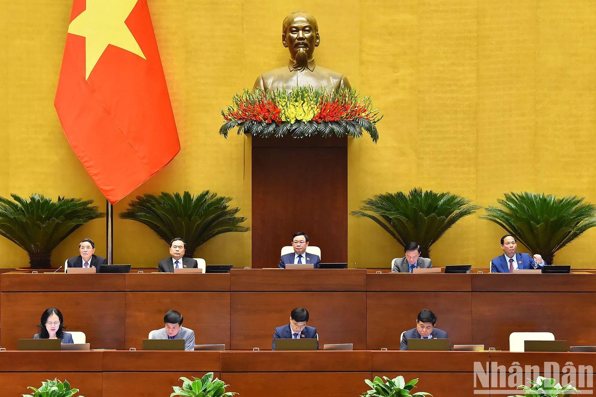 [Ảnh] Tổng Bí thư Nguyễn Phú Trọng dự phiên thảo luận của Quốc hội về tình hình phát triển kinh tế-xã hội ảnh 3