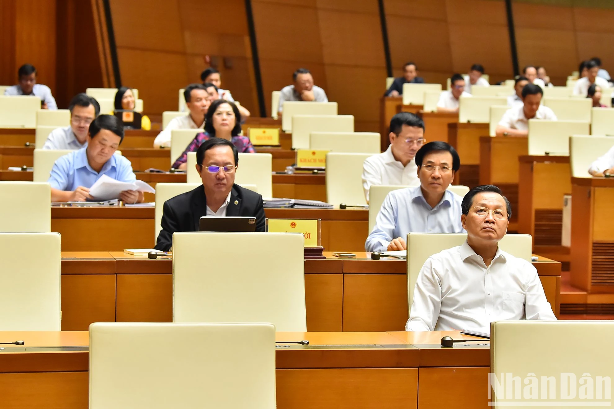 [Ảnh] Tổng Bí thư Nguyễn Phú Trọng dự phiên thảo luận của Quốc hội về tình hình phát triển kinh tế-xã hội ảnh 4