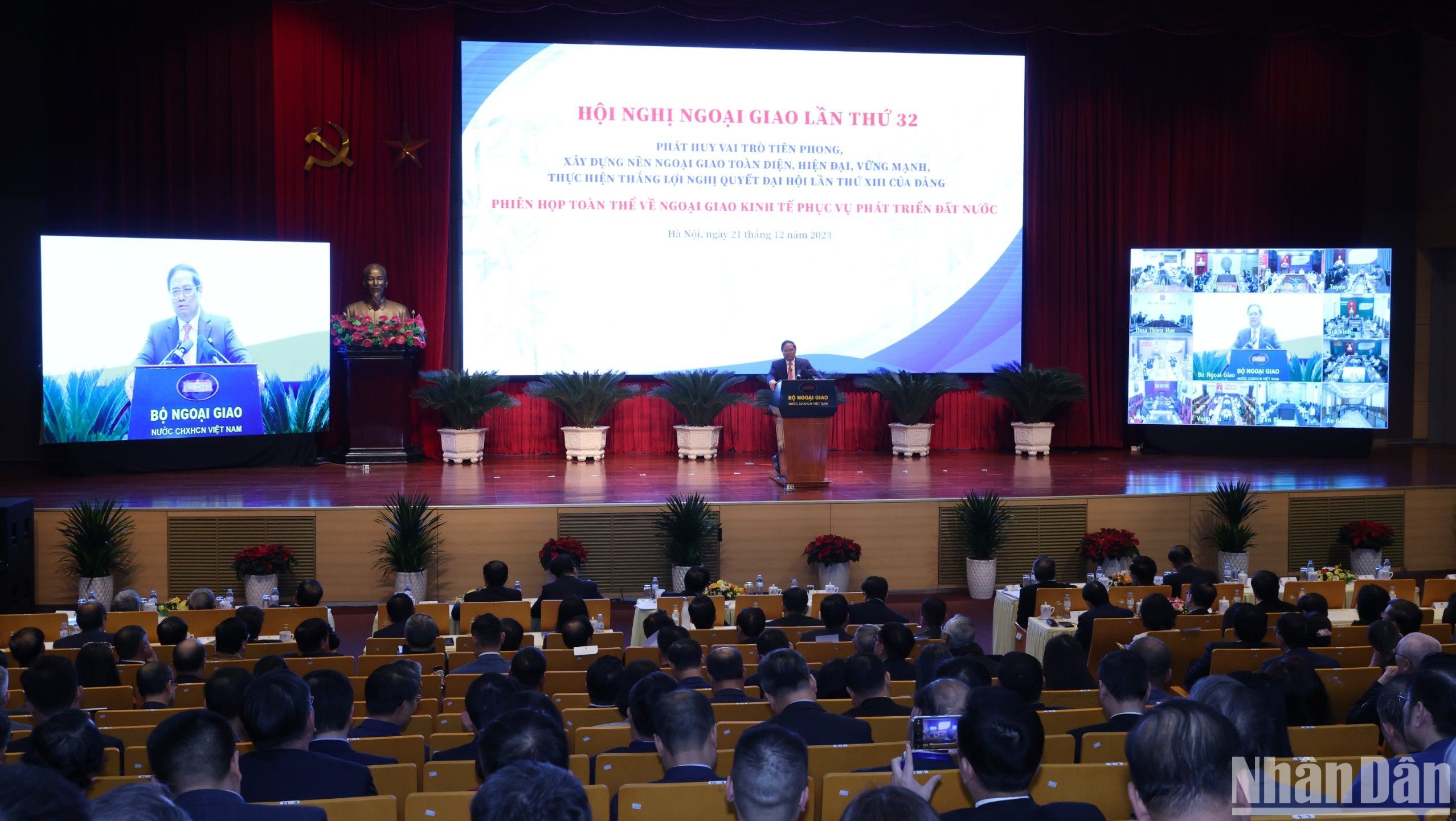 Thủ tướng Phạm Minh Chính phát biểu chỉ đạo hội nghị. (Ảnh: TRUNG HƯNG)