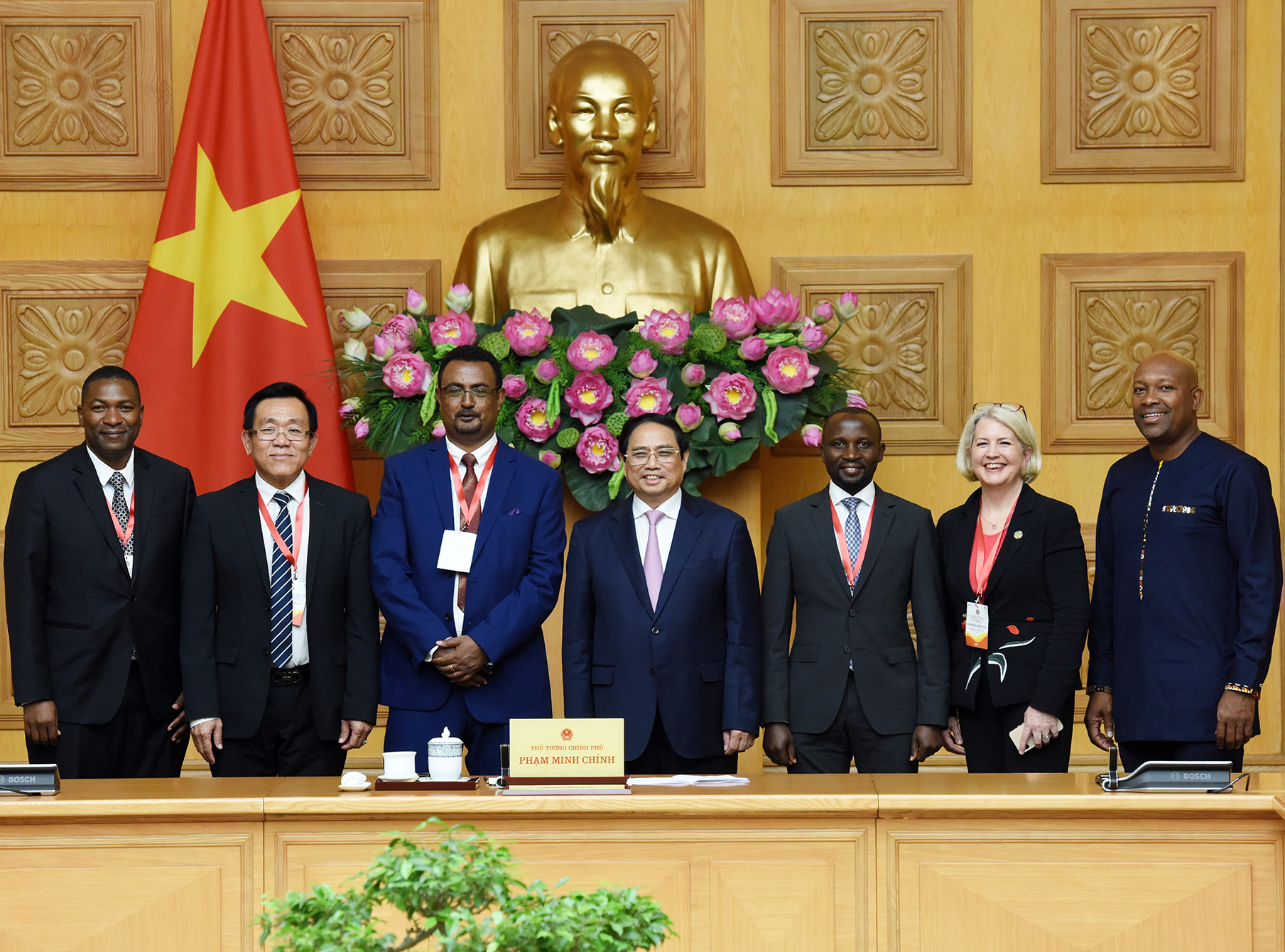 Thủ tướng Phạm Minh Chính và lãnh đạo Bộ Nông nghiệp các nước dự Hội nghị toàn cầu lần thứ 4 Hệ thống lương thực, thực phẩm bền vững.