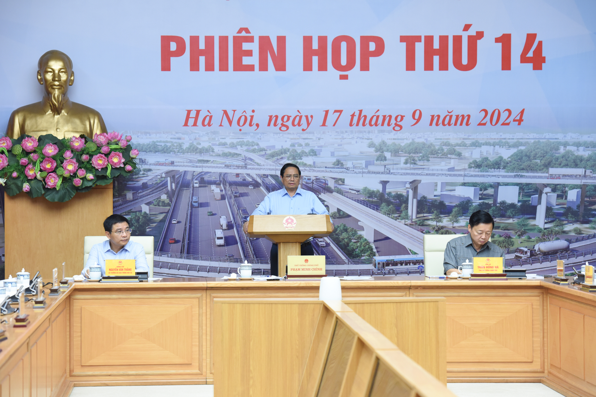 [Ảnh] Thủ tướng Phạm Minh Chính chủ trì phiên họp thứ 14 Trưởng Ban Chỉ đạo Nhà nước Các công trình, dự án quan trọng quốc gia, trọng điểm ngành giao thông vận tải