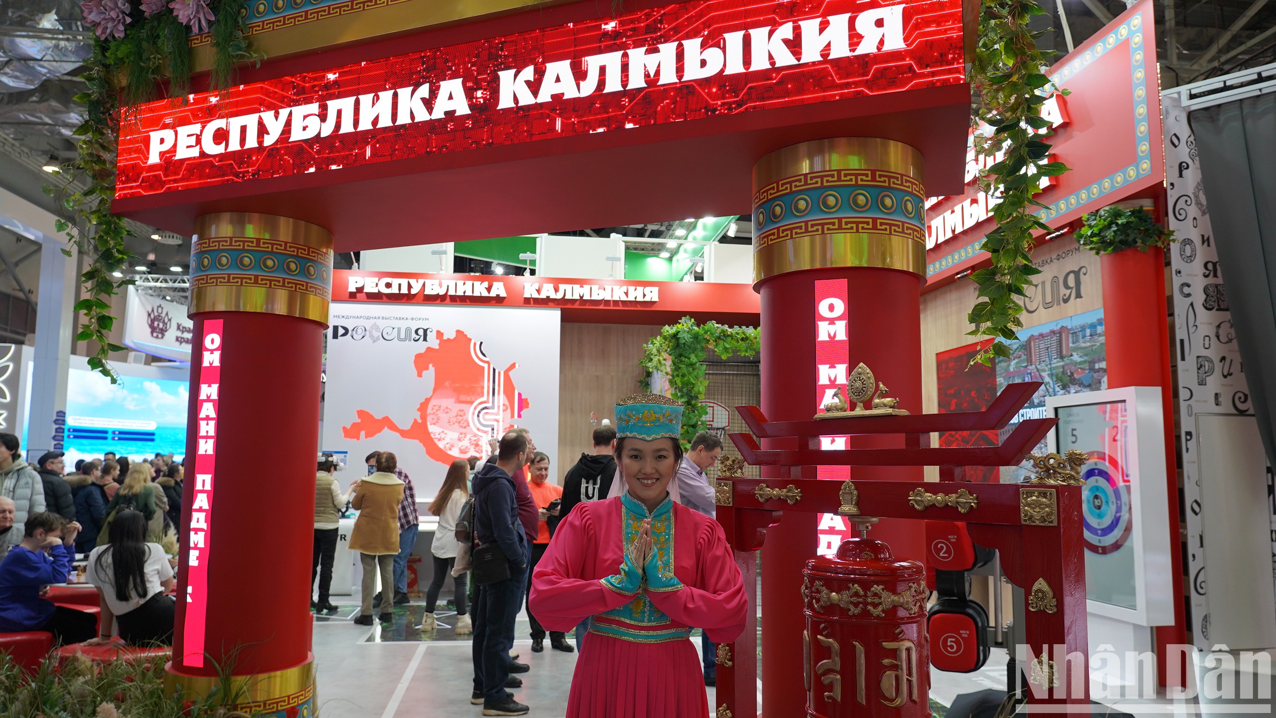 Khu vực trưng bày của Cộng hòa Kalmykia thuộc Liên bang Nga.
