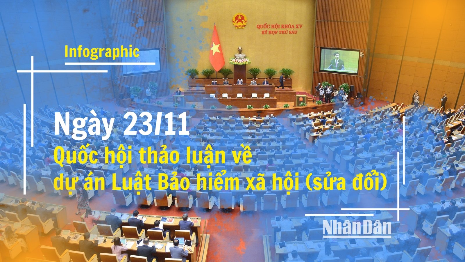[Infographic] Ngày 23/11, Quốc hội thảo luận về dự án Luật Bảo hiểm xã hội (sửa đổi)