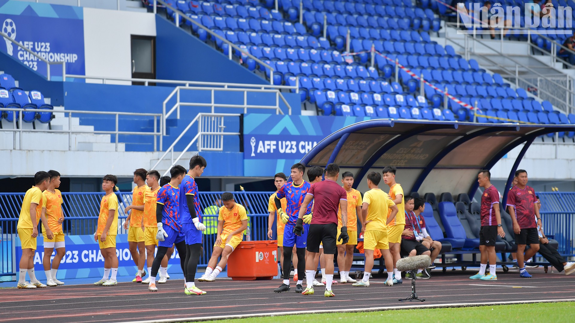Đội tuyển U23 Việt Nam tại giải U23 Đông Nam Á 2023. Ảnh ĐINH TRƯỜNG