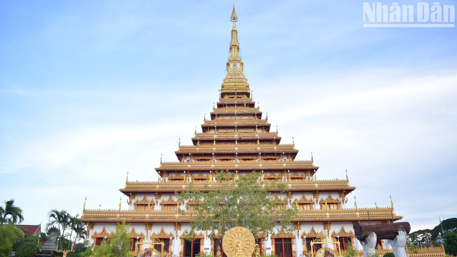 [Ảnh] Nét kiến trúc độc đáo của Bảo tháp chín tầng tại Khon Kaen, Thái Lan