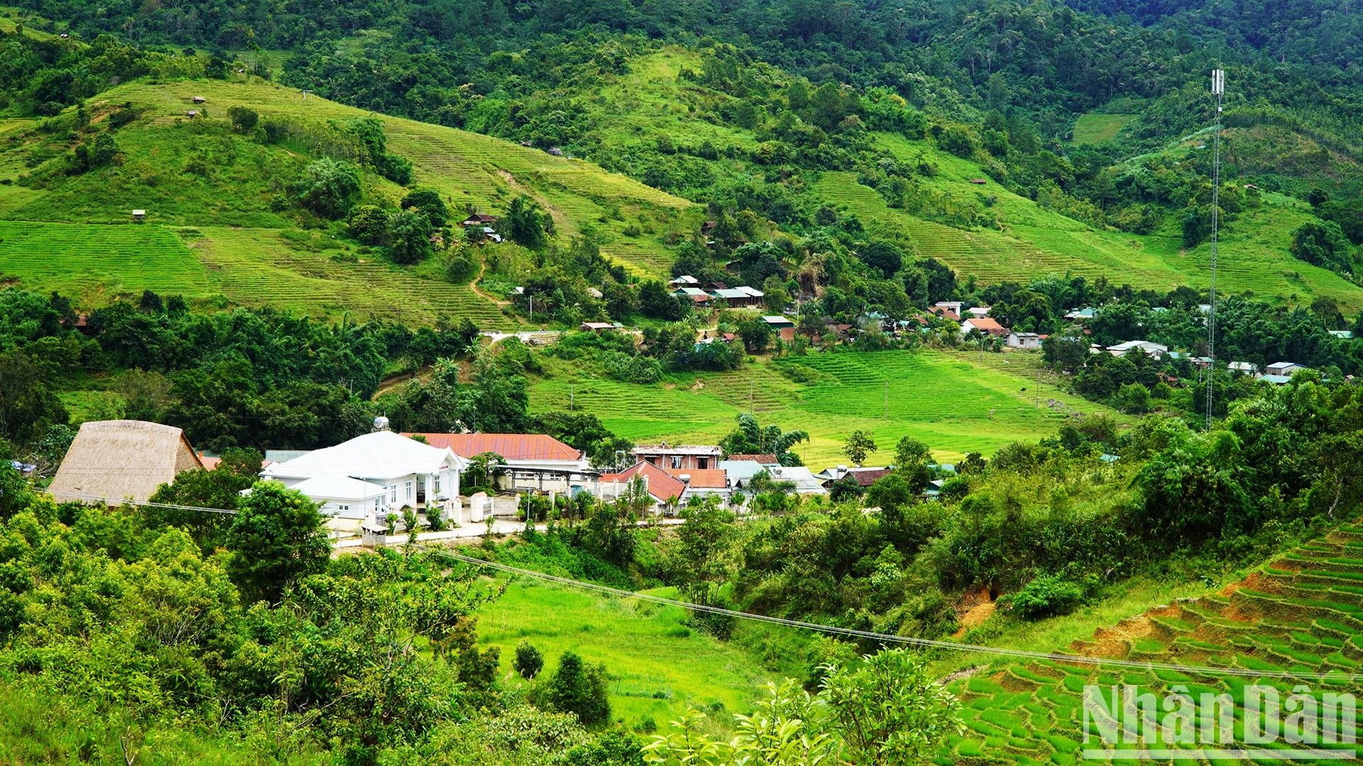 Một góc Làng Mới hôm nay.