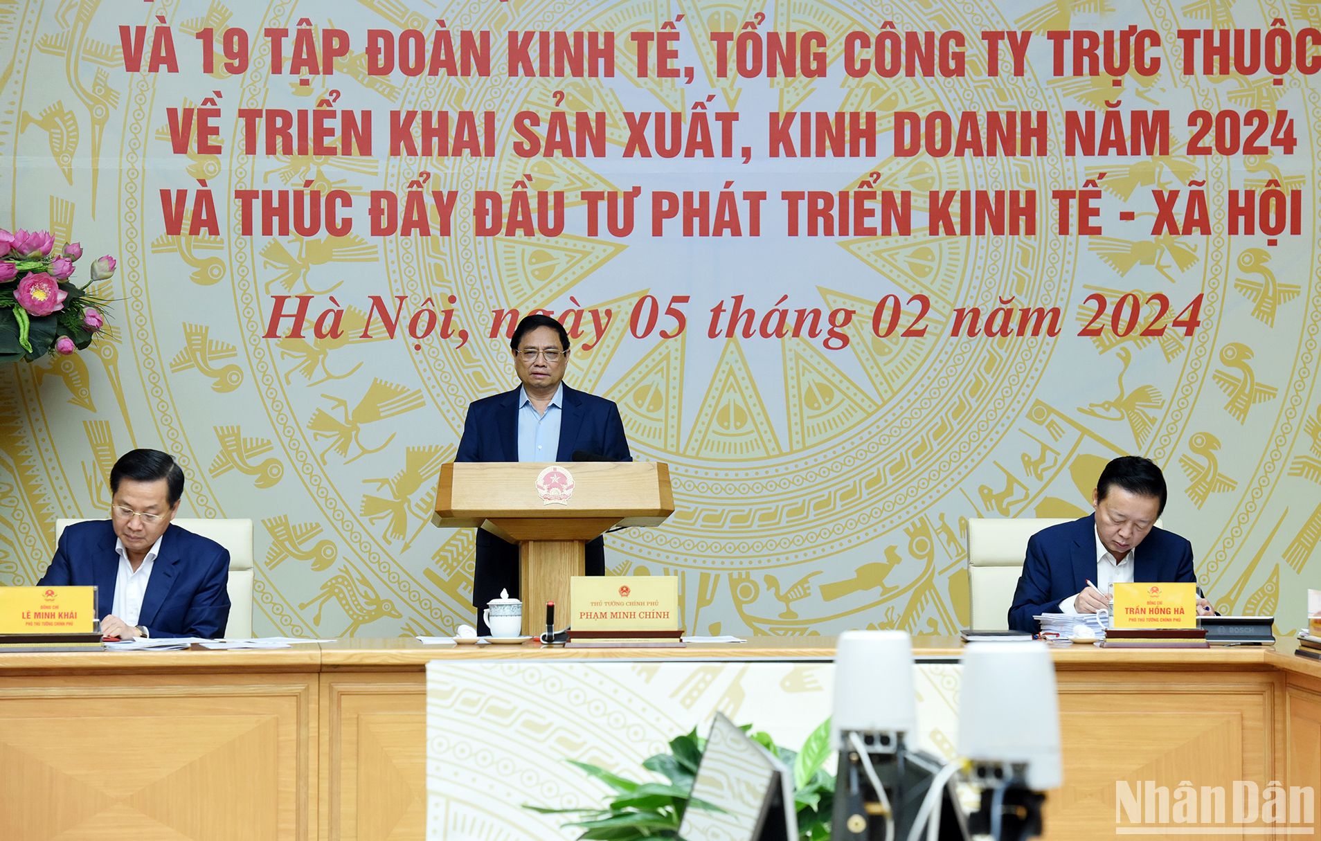 Thủ tướng Phạm Minh Chính dự và chỉ đạo tại buổi làm việc với Ủy ban Quản lý vốn Nhà nước tại doanh nghiệp và 19 tập đoàn, tổng công ty.
