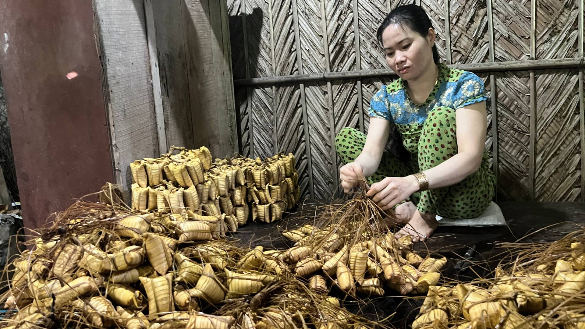 Sản phẩm bánh dừa Giồng Luông được chứng nhận sản phẩm OCOP hạng 3 sao.