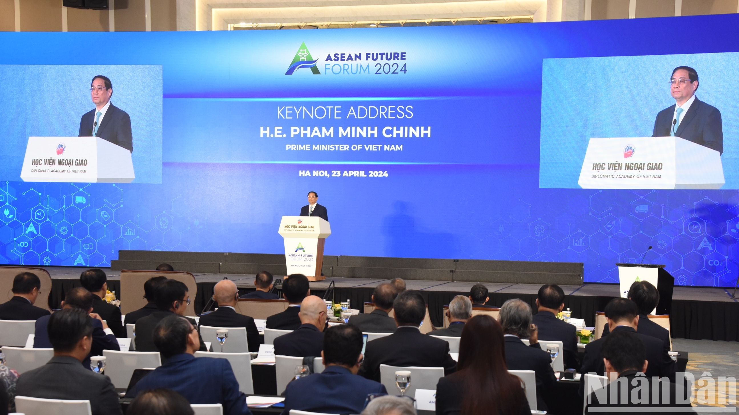 Thủ tướng Phạm Minh Chính phát biểu tại Diễn đàn Tương lai ASEAN 2024.