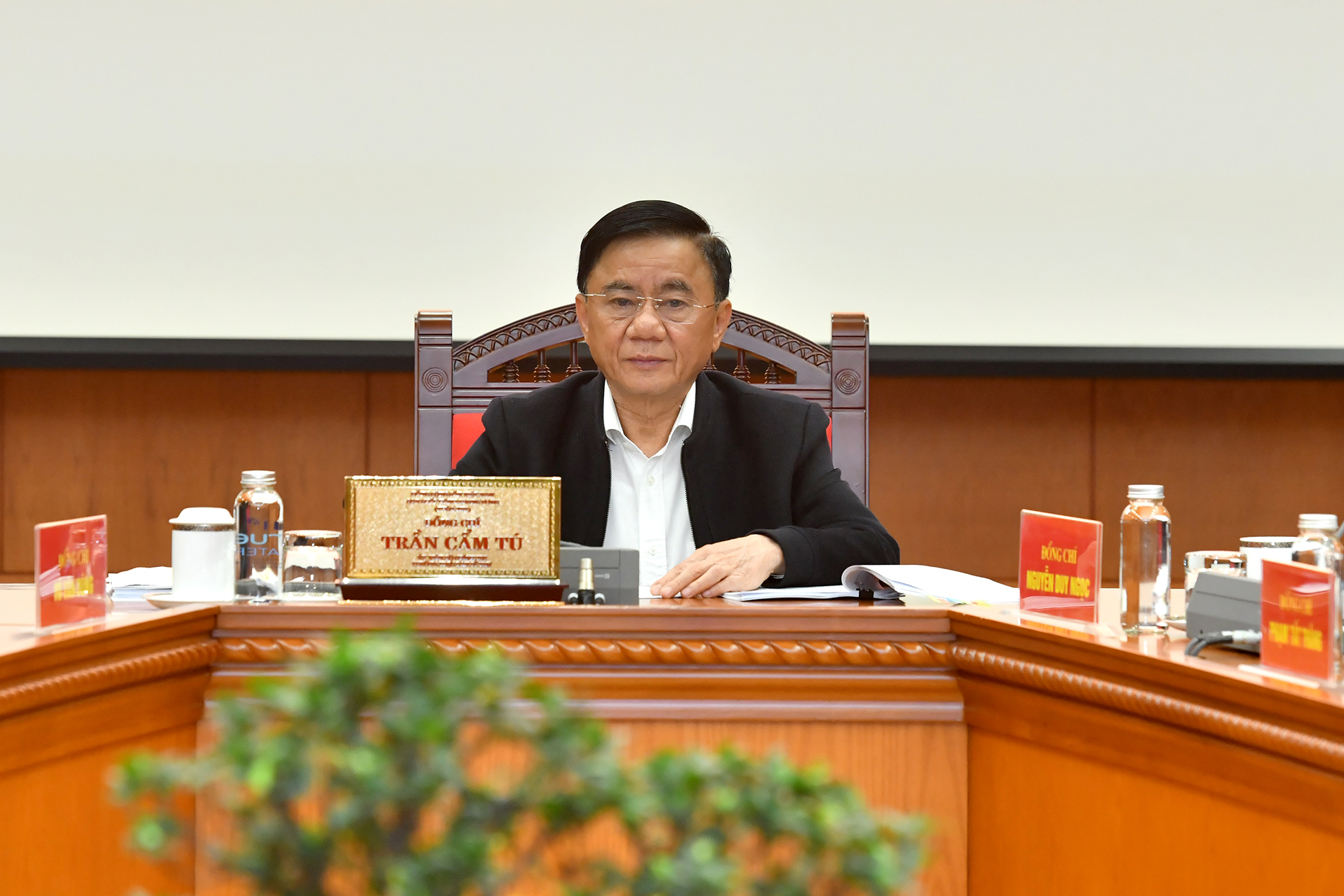 Đồng chí Trần Cẩm Tú, Ủy viên Bộ Chính trị, Thường trực Ban Bí thư chủ trì Phiên họp thứ hai của Ban Chỉ đạo chuyển đổi số trong các cơ quan Đảng.