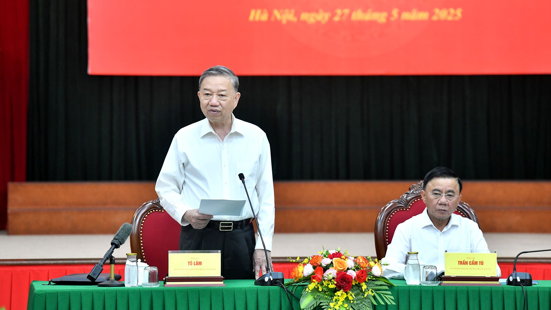 Tổng Bí thư Tô Lâm phát biểu chỉ đạo buổi làm việc với Ban Tổ chức Trung ương.