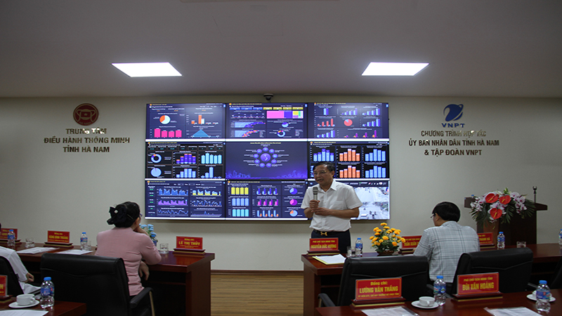 Trung tâm điều hành thông minh tỉnh Hà Nam phát huy nhiều tiện ích.