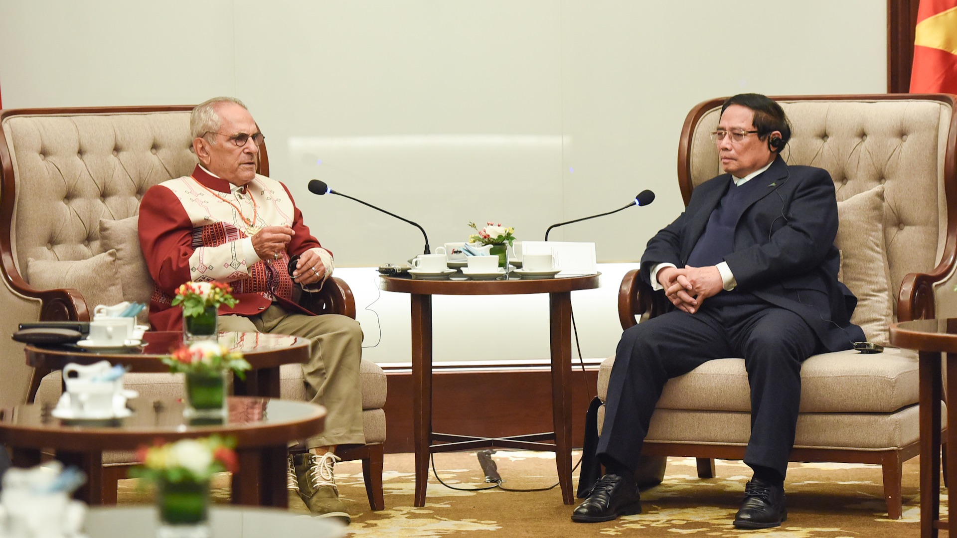 Thủ tướng Phạm Minh Chính hội kiến Tổng thống Timor-Leste Jose Ramos-Horta.