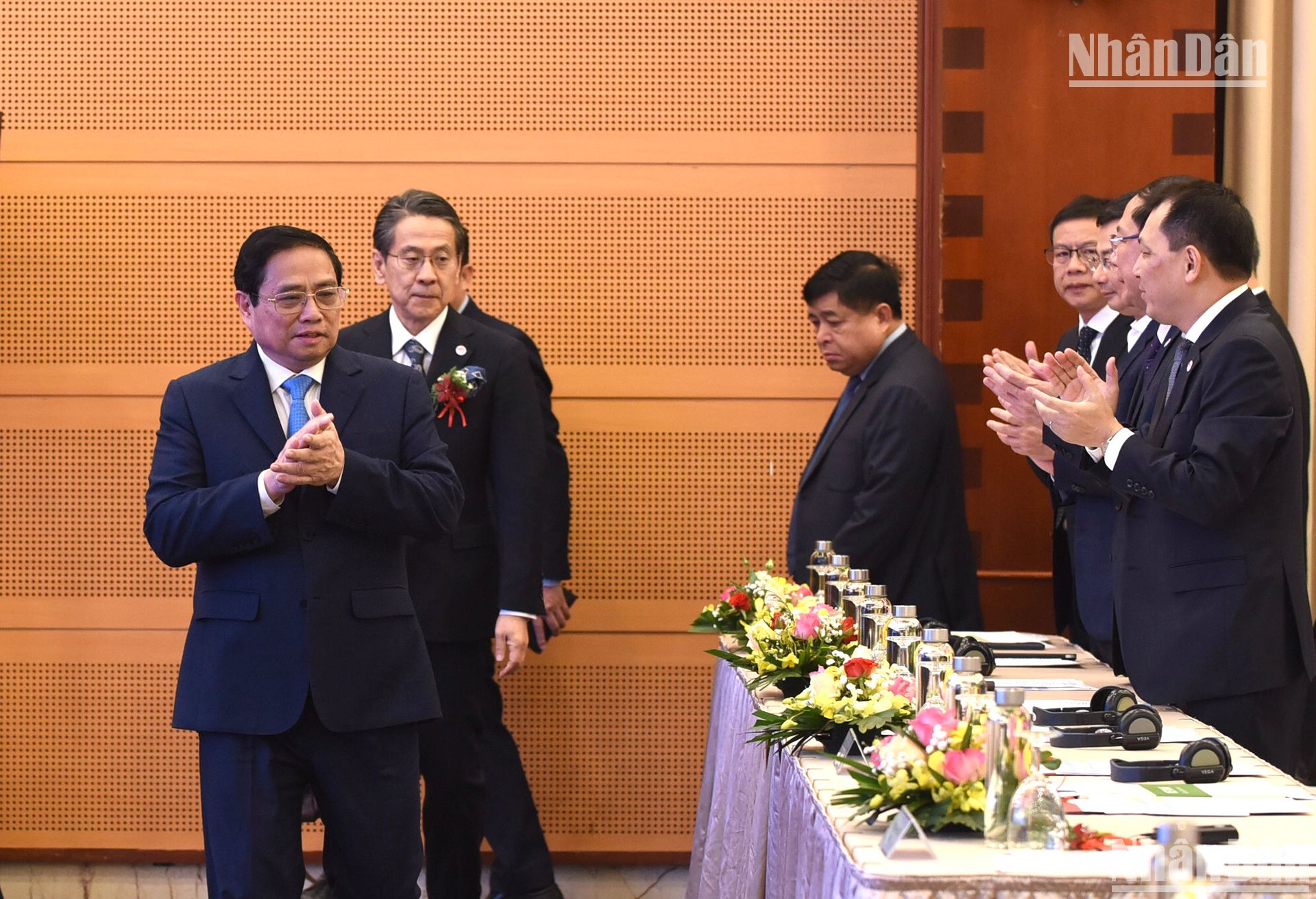 Thủ tướng Phạm Minh Chính đến dự Hội thảo kinh tế cấp cao nhân kỷ niệm 50 năm thiết lập quan hệ ngoại giao giữa Việt Nam-Nhật Bản.