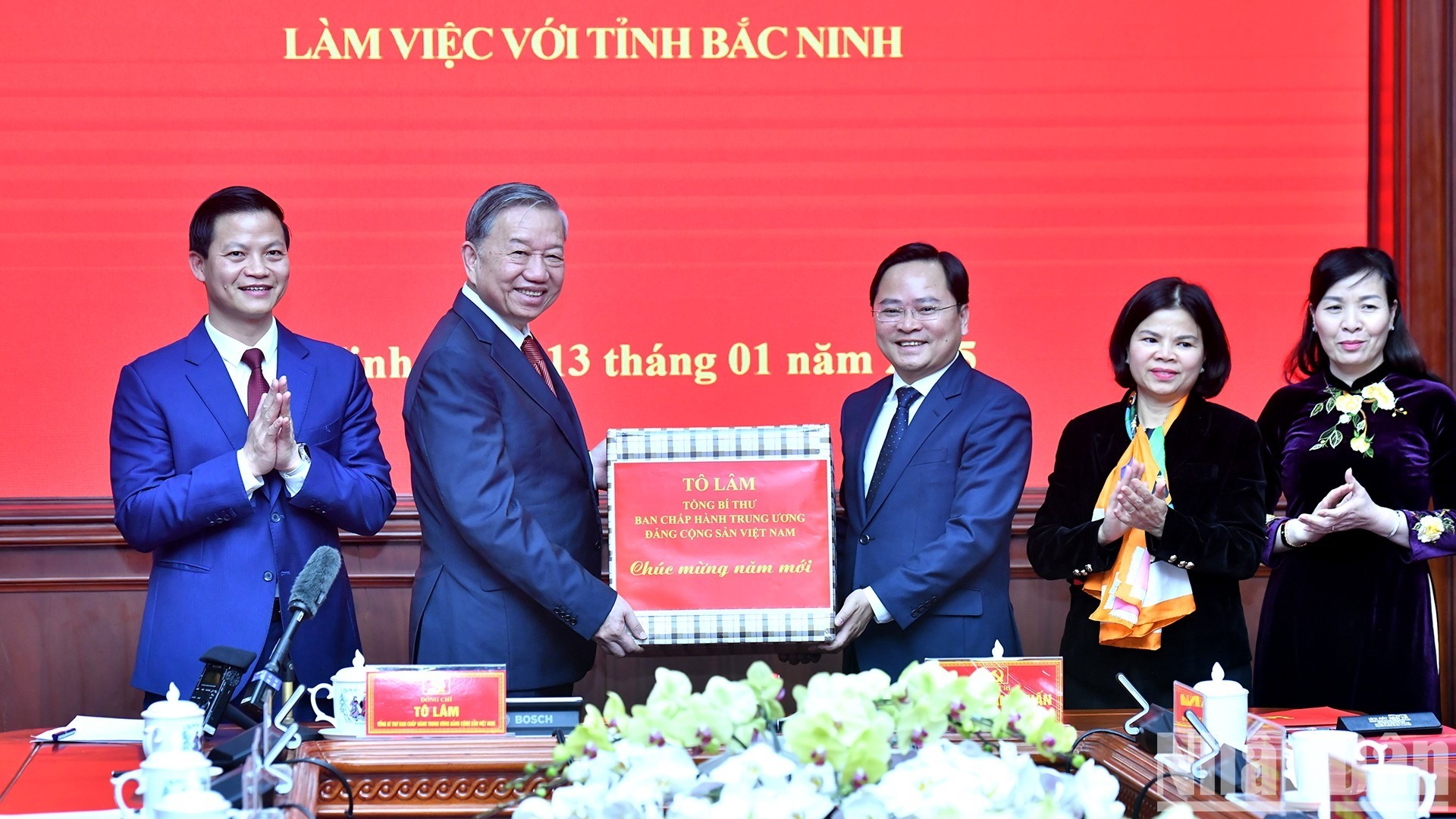 Tổng Bí thư Tô Lâm thăm và làm việc tại tỉnh Bắc Ninh.