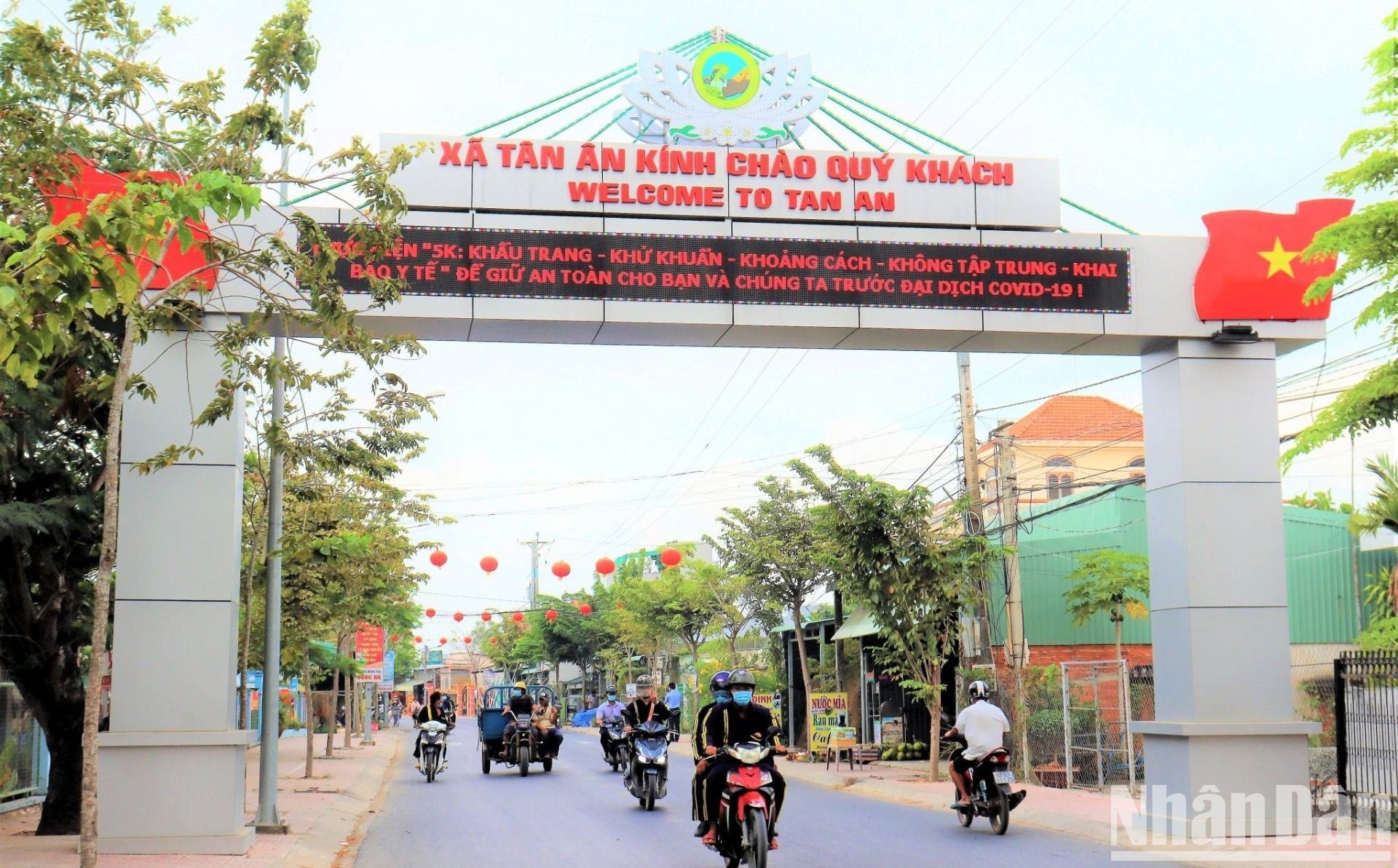 Xã Tân Ân (Cần Đước, Long An) đã đạt chuẩn nông thôn mới nâng cao và đang tiến lên nông thôn mới kiểu mẫu. 