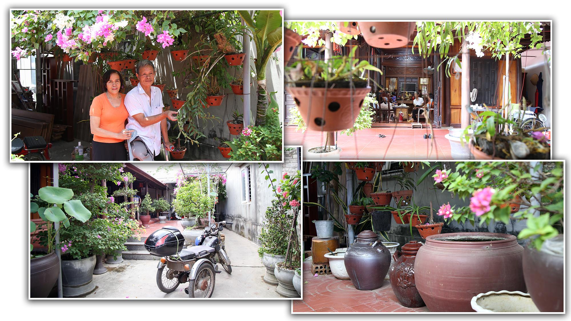 Ngôi nhà nhỏ của ông Tùng, bà Hoa đơn sơ, giản dị nhưng rất ấm cúng. 
