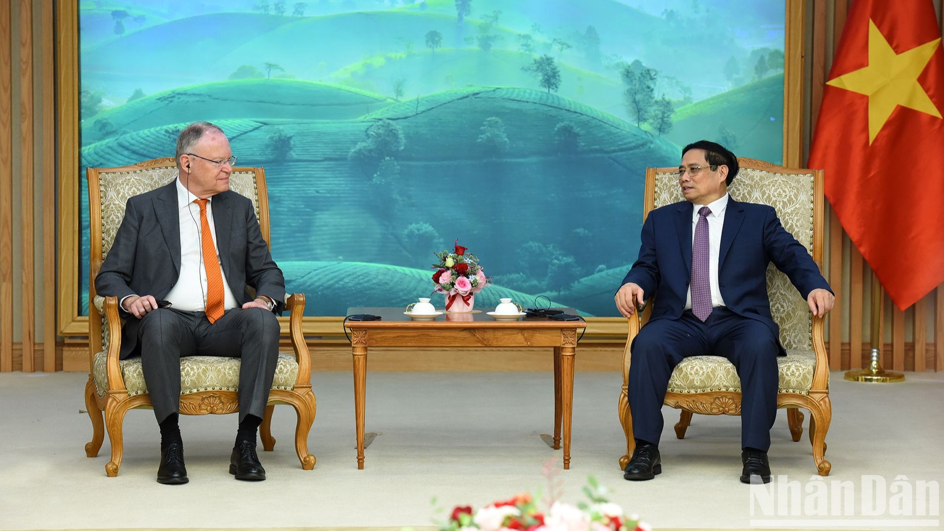 Thủ tướng Phạm Minh Chính tiếp ngài Stephan Weil, Thủ hiến bang Hạ Saxony, Đức.