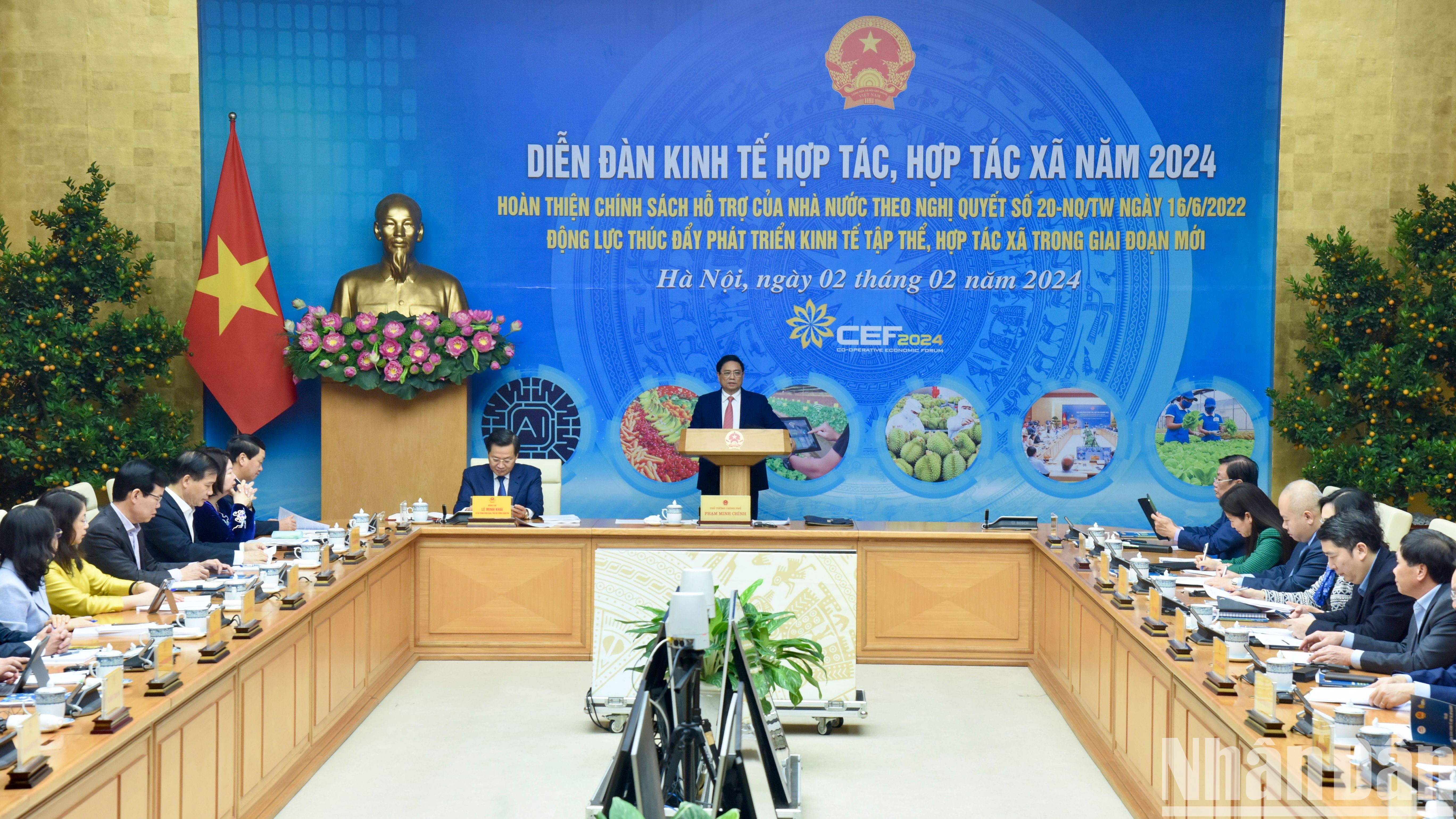 Quang cảnh Diễn đàn kinh tế hợp tác, hợp tác xã năm 2024.