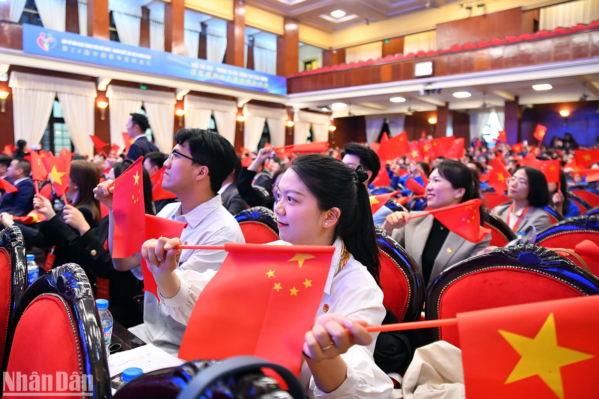 Các đại biểu thanh niên 2 nước tại chương trình.