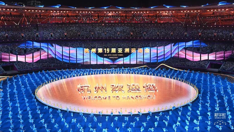 [Ảnh] Khai mạc Đại hội Thể thao châu Á lần thứ 19 ảnh 2