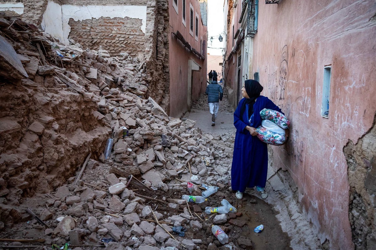 [Ảnh] Phố cổ Marrakech ngổn ngang sau động đất kinh hoàng ở Maroc ảnh 10