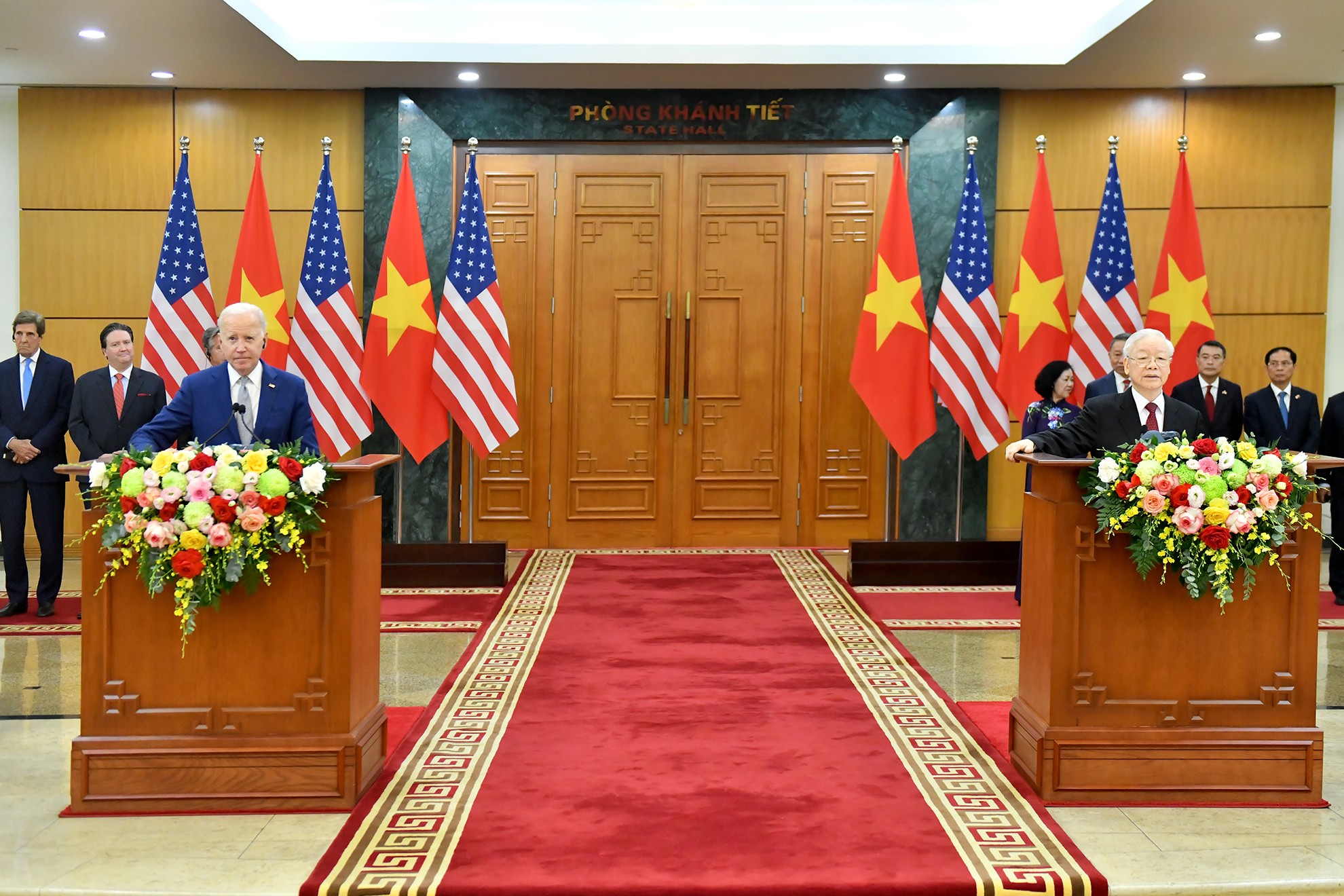 Phát biểu của Tổng thống Joe Biden với báo chí sau hội đàm với Tổng Bí thư Nguyễn Phú Trọng ảnh 1