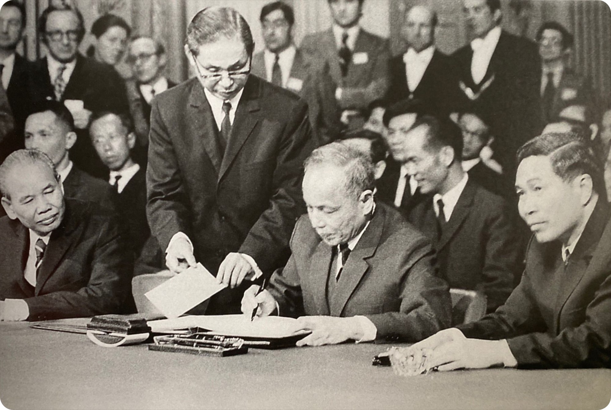[Ảnh] Lễ thỏa thuận đầu tiên Hiệp quyết định Paris 1973 hình ảnh 7