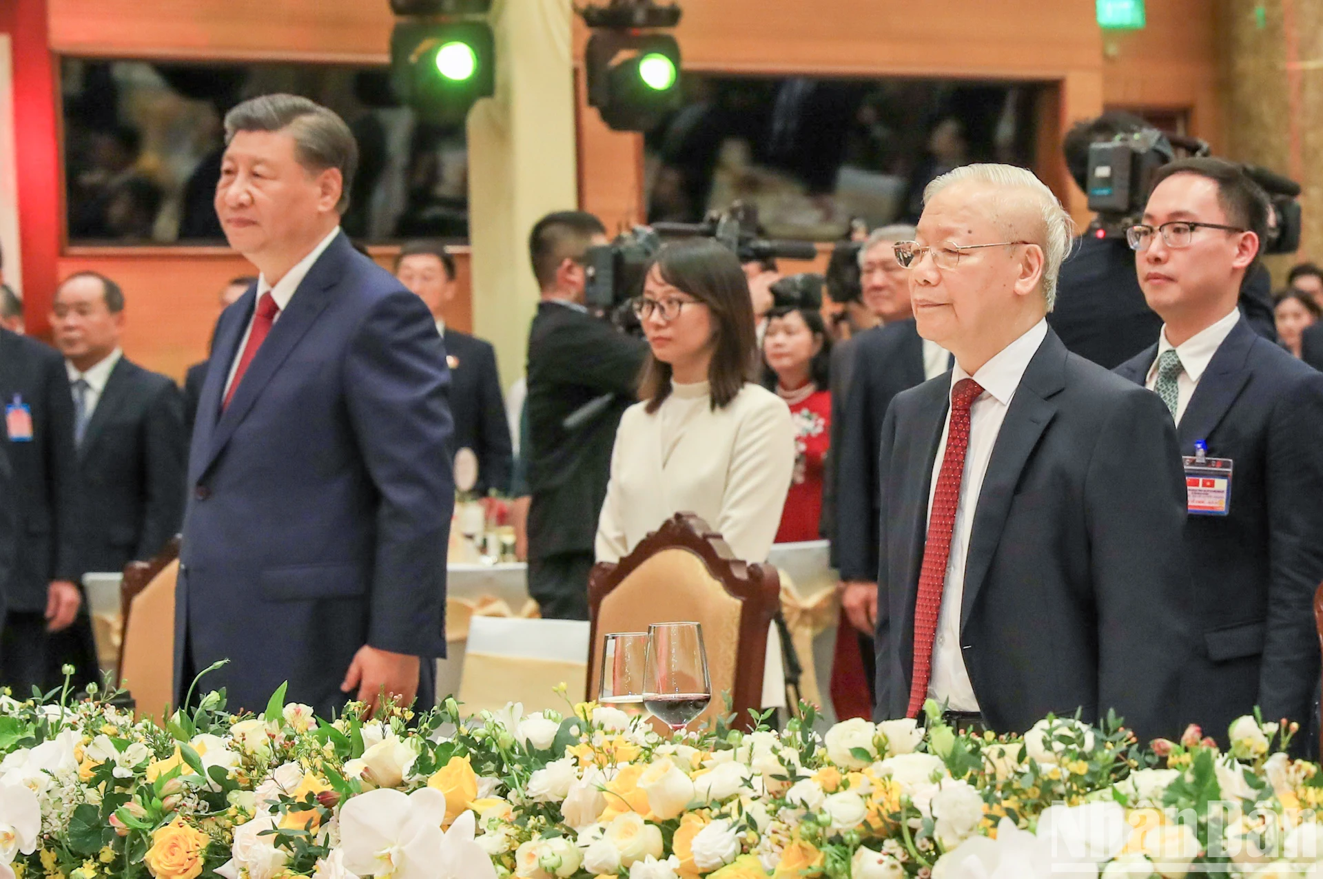 [Ảnh] Chiêu đãi chào mừng Tổng Bí thư, Chủ tịch Trung Quốc Tập Cận Bình và Phu nhân ảnh 4